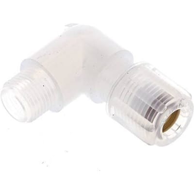6x4mm & G1/8'' PFA L-Vorm Snijringkoppeling Buitendraad 10bar