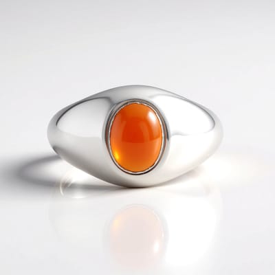 Cavill - Zilveren Ring - 925 Sterling Zilver Gerhodineerd - Rode Onyx 1,035ct Ovaal Cabochon - Luxe Statement Ring Dames 22x20 mm