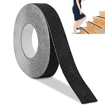 Anti-slip Tape 10 m x 2 cm - Zelfklevende Grip Strips voor Veiligheid op Trappen en Vloeren, Waterdicht en Geschikt voor Binnen en Buiten