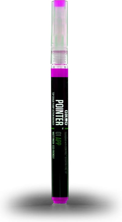 Grog Pointer 01 APP - Verfstift - Acrylverf op waterbasis - Extra fijne punt van 1mm - Piggy Pink