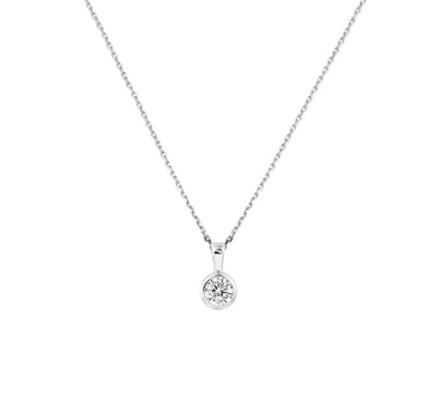 Zilver Gerhodineerde Collier zirkonia 1 1329192