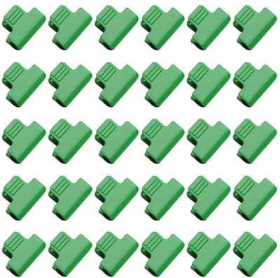 Dailygoods- Broeikasklemmen 30 Stuks - 16 mm Tuinhoepels - Plantenclips - Antislip Bevestiging - Duurzaam PP Kunststof - Eenvoudig te Gebruiken - Kasclips
