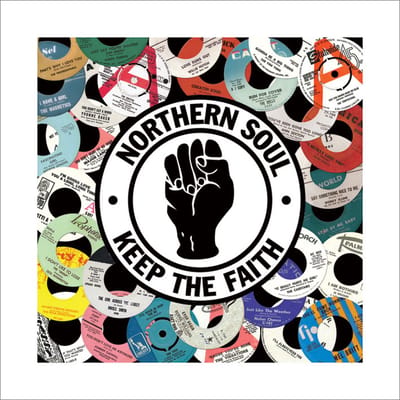 Northern Soul Labels Art Print 40x40cm | Poster