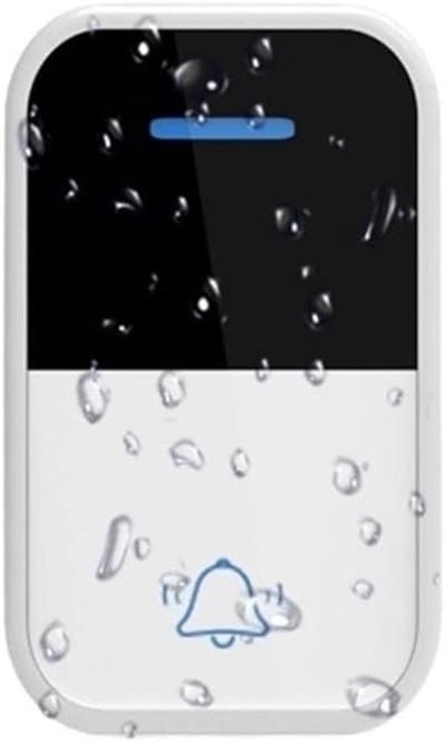 Draadloze Deurbel - Smart Home Deurbel - Bezoekers Ontvangen - Zelfaangedreven Knop - E/U Stekker - Wit