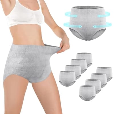 Set van 9 postpartum onderbroeken - Hoge taille, zacht en rekbaar voor comfortabel herstel