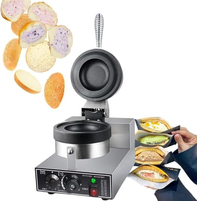 Wafelijzer - Panini Maker - Broodjes Bakken - Dubbelzijdig Verwarmen - 1200W - Zilver