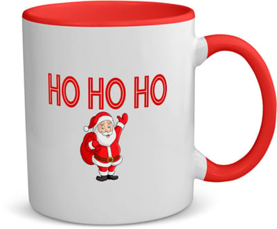 Akyol - kerst kerstman koffiemok - theemok - rood - Kerstmis - kerst beker - winter - kerst - christmas - kerst cadeau - 350 ML inhoud