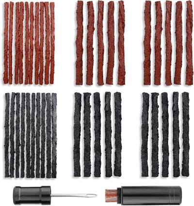 Complete Tubeless Reparatieset voor Fietsen - 7-delige Kit voor MTB en Bandenherstel, Inclusief Tubeless Patches en Gereedschap, Ideaal voor Mountainbikes en Fietsbanden