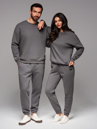 OMBRE Set - Katoen - Effen Grijs U1 (XS-S)