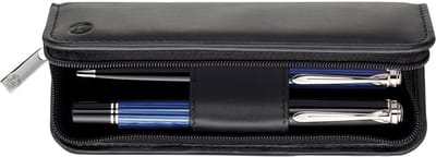 Pelikan leren etui TGX2E voor Pelikan schrijfinstrumenten, zwart