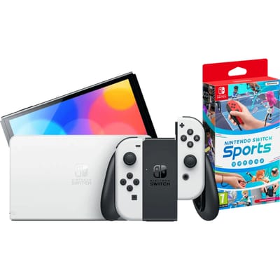 Nintendo Switch OLED Wit + Nintendo Switch Sports