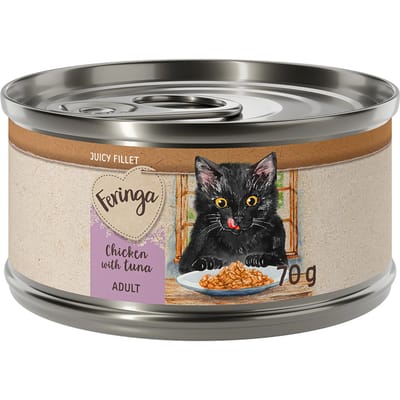 24x70g Kip met Tonijn Feringa Juicy Fillet Katten Natvoer