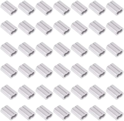 Aluminium Krimp Lussen - Kabel Klemmen - Sterke Kabel Bevestiging - Duurzaam Aluminium Materiaal - 200 Stuks 2mm - Zilver