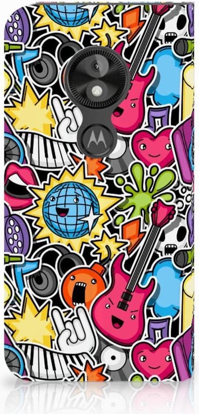 Motorola Moto E5 Play Hippe Standcase Punk Rock