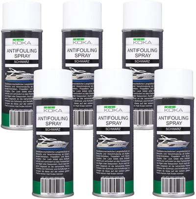 6x Antifouling Spray Zwart