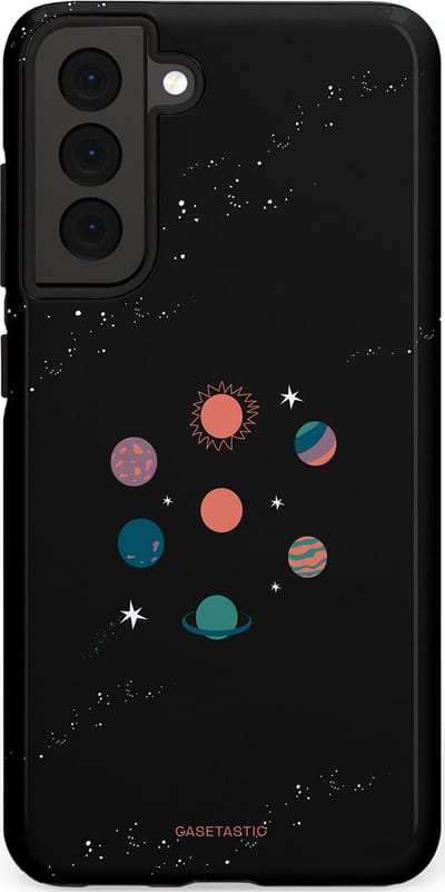 Casetastic Hoesje Geschikt voor Samsung S21 FE - Stijlvolle Beschermende Duo-layer Case - Universum familie