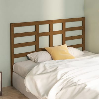 vidaXL - Hoofdbord - 156x4x104 - cm - massief - grenenhout - honingbruin