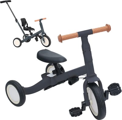 Driewieler - Met duwstang - Fiets - Voor jongens en meisjes - Vanaf 18 maanden - Must have voor uw kinderen!