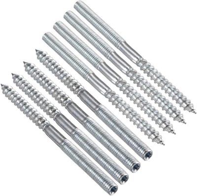 Bevestigingsmateriaal Set - Metaal Pluggen - Meubels Monteren - Koolstofstaal Zink - 8 Stuks - Zilverkleurig