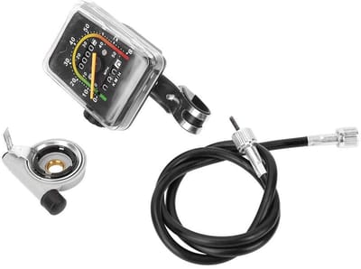 SPHProducts - Mechanische Kilometerteller - Waterdichte Fietssnelheidsmeter - Nauwkeurig en Duurzaam - Geschikt voor Mountainbike en Racefiets - Perfe