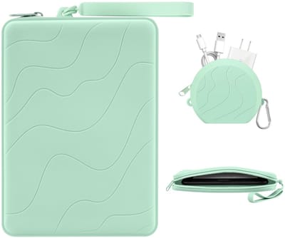 Dailygoods- Clutch Sleeve Watergolfdesign - Ereader Hoesje - Multi-Purpose Tas - Geschikt voor 6/7 Inch - Met Polsband - Ritssluiting voor Snelle Toegang - E-reader Hoes