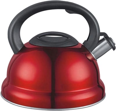 Theeketel Fluitketel - Waterketel Fornuis - Water Koken - Luid Gefluit - 3 Liter - Rood
