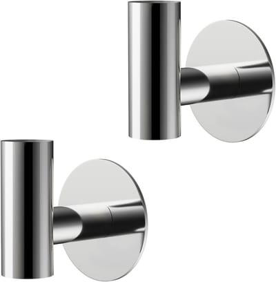 2 Stuks Zelfklevende Handdoekhaken van Roestvrij Staal, Muurhaken voor Badkamer en Keuken, Geen Boren Nodig, Ideaal voor Handdoeken en Kleding