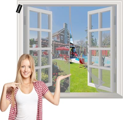 Magnetisch Hor - Vliegendeur - Insecten Buiten - Automatisch Sluitend - 85x80cm - Grijs