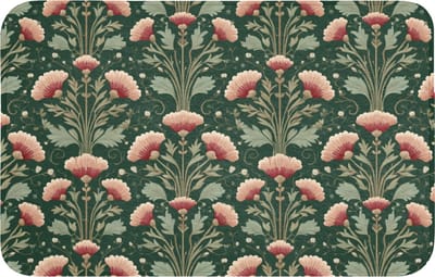 Badmat 80x50 cm - Antislip - Patroon - Botanisch - Kleurrijk - Badmatten voor badkamer - Badkamermat - Douchemat - Badkamer mat