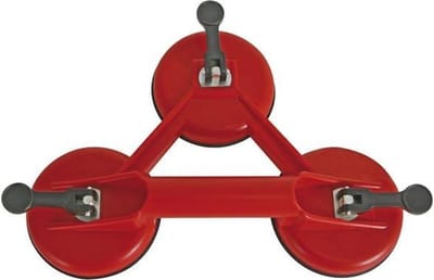 Toolland Tegel-/glasdrager met 3 zuignappen, diameter 115 mm, draagkracht 33-100 kg