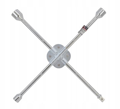 AWTOOLS AW18126 - Kruissleutel voor Wielen - Versterkt - Chroom-Vanadium Staal - 24x27x32mm - 3/4" Aansluiting