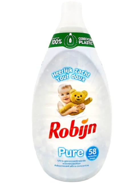 Robijn Pure - Wasverzachter - Ultra Geconcentreerd - Geurloos - 58 Wasbeurten