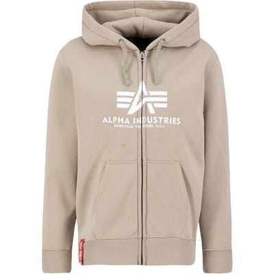 Hooded sweatshirt met rits Alpha Industries Basic