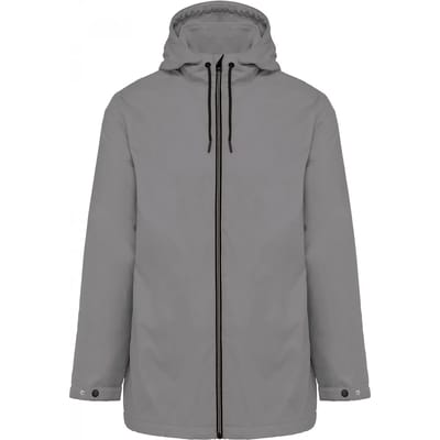 Kariban Uniseks fleecejas met gevoerde capuchon K6153 - SILVER - S