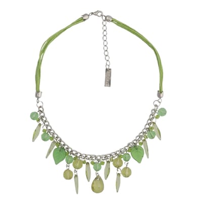 Behave - Ketting met facet geslepen kralen en hangertjes - Trendy sieraden - Nikkelvrij - 40 cm + 5 cm verlengketting