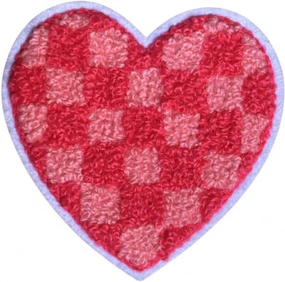 Badstof Hart - Liefde - Amour - strijk embleem - patch - patches - stof & strijk applicatie
