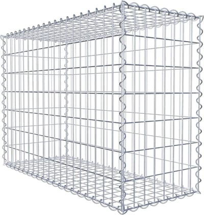 Draadmand voor stenen - Vulbare mand - Tuin decoreren - Galvanisch verzinkt - 100x70x40 cm - Roestkleurig