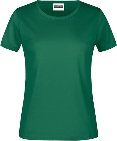 James And Nicholson Dames/dames Ronde Hals Basic T-Shirt (Iers Groen)