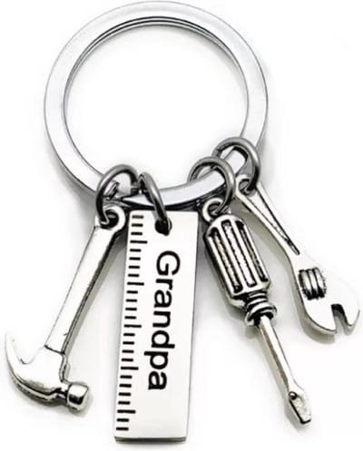 Jumada's - RVS sleutelhanger "grandpa" gereedschap - vaderdag - Beste Dad - Verjaardag