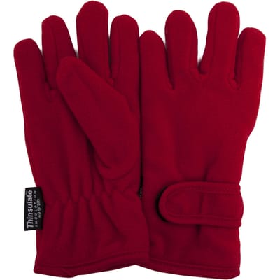Floso Meisjeskinderen/Kinderen Vliesdunne Thermische Handschoenen (3M 40g) (Rood)