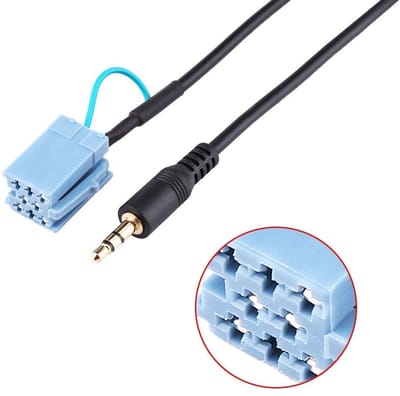 Dailygoods - Auto Kabel - 3.5mm Plug - Ideaal voor Audiokwaliteit - Zwart - Plug en Play - Geschikt voor Benz Smart 450