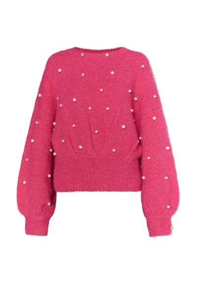 Faina Gebreide trui Dames roze