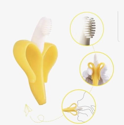Bijt speelgoed banaan - baby - dreumes - tandjes - spelen - pijn - gebit