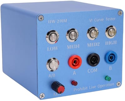 VI Curve Tester - Dubbelkanaals Tester - Circuit Analyse - ASA Testmethode - 17x13x11 cm