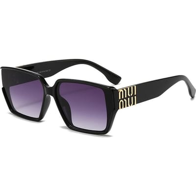 Nieuwe Luxe MM Glamour Zonnebrillen Voor Mannen En Vrouwen Stijlvolle Klassieke Merkbrillen Unisex Designer Vierkante Monturen UV400