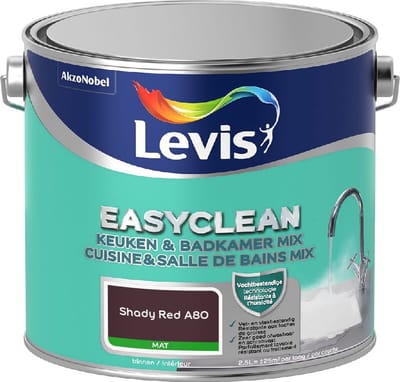 Levis - Easyclean Keuken & Badkamer Mix - Shady Red A80 - Mengverf - 2,5 L