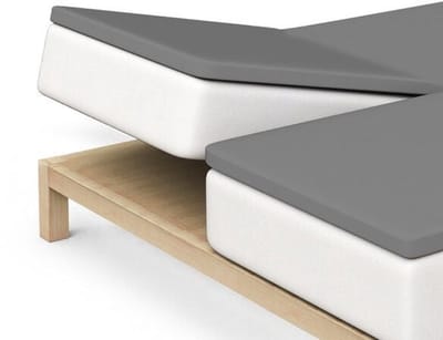 Schlafgut Pure Split-Topper Hoeslaken XL - 180x200 - 200x220 128 Grey Mid