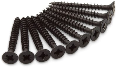 Schroef - Zwart - RVS - Dulimex - Dulimex schroef tbv scharnieren, zwart kruiskop, 4,5x40 mm, set à 10 stuks