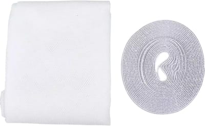 Benson Horrengaas voor raam - Insectenwerend - Eenvoudige montage - 130 x 150 cm - Wit