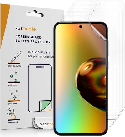 kwmobile 6x screenprotectors geschikt voor Samsung Galaxy A55 5G - beschermende folie voor smartphone